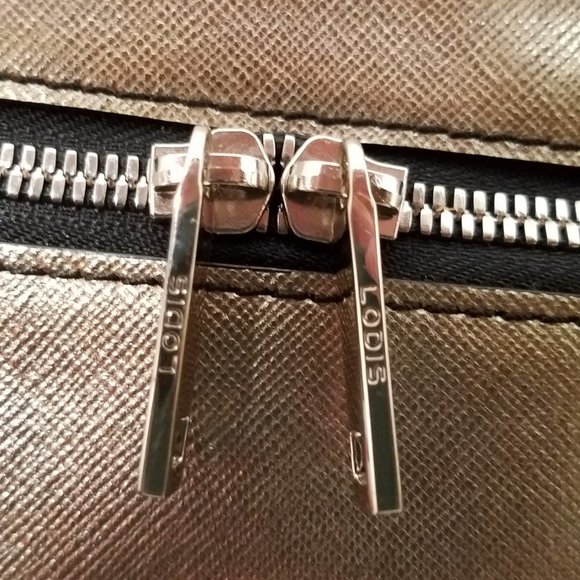 LODIS Gold Metallic Patent Leather Laptop Tote - Picture 10 of 16